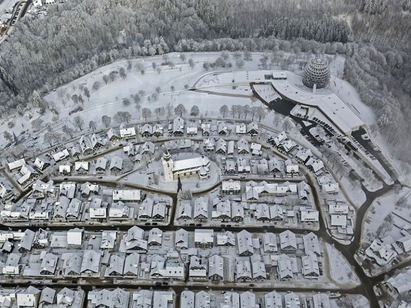 Winterberg-Mitte mit Tourismuszentrum Oversum.