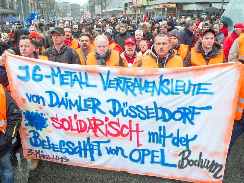 Solidaritätsfest für Opel Bochum.