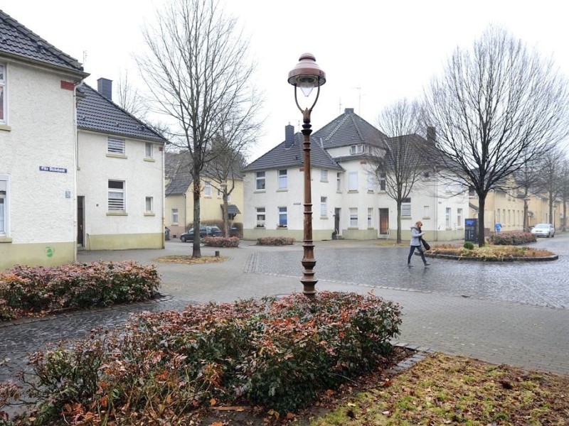 Die Zechensiedlung Flöz Dickebank in Gelsenkirchen-Ückendorf im Oktober 2013.