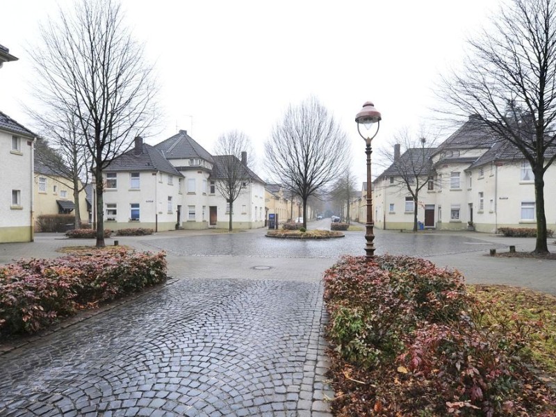 Die Zechensiedlung Flöz Dickebank in Gelsenkirchen-Ückendorf im Oktober 2013.