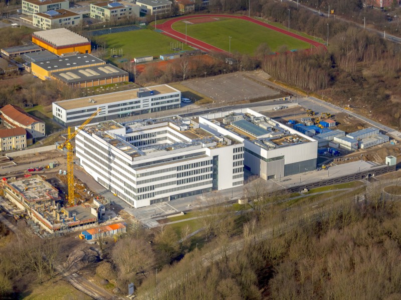 Gesundheitscampus Bochum, Neubau der Hochschule für Gesundheit,  Gesundheitscampus NRW, Nähe Ruhruniversität,  Bochum, Ruhrgebiet, Nordrhein-Westfalen, Deutschland