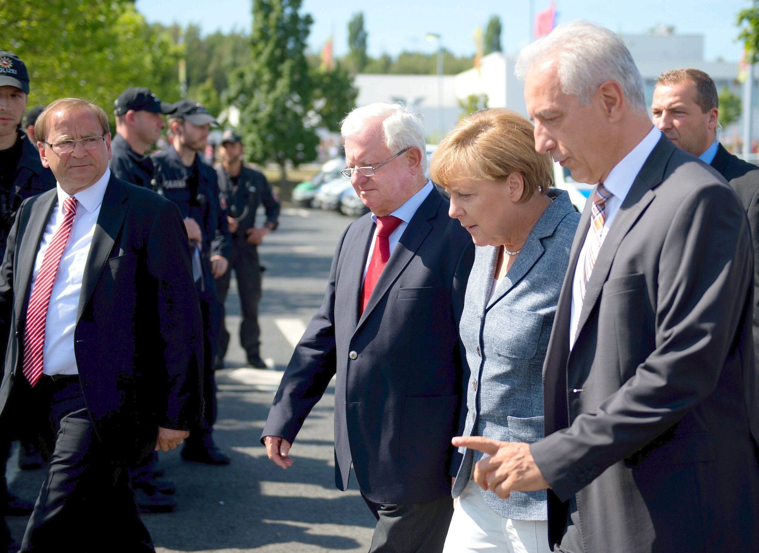 Gemeinsam machten sie sich vor Ort ein Bild.