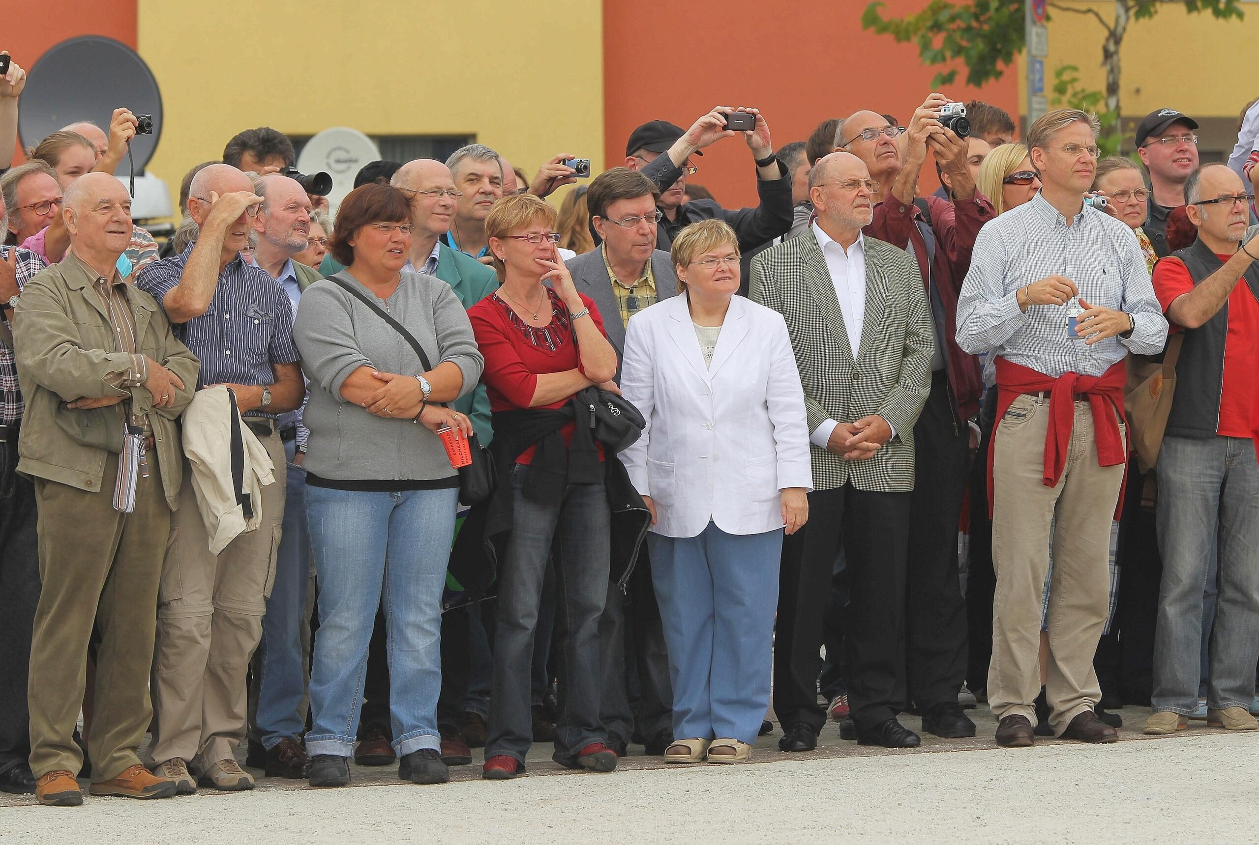 Impressionen zu der Gedenkveranstaltung zum Mauerbau vor 50 Jahren in Berlin.