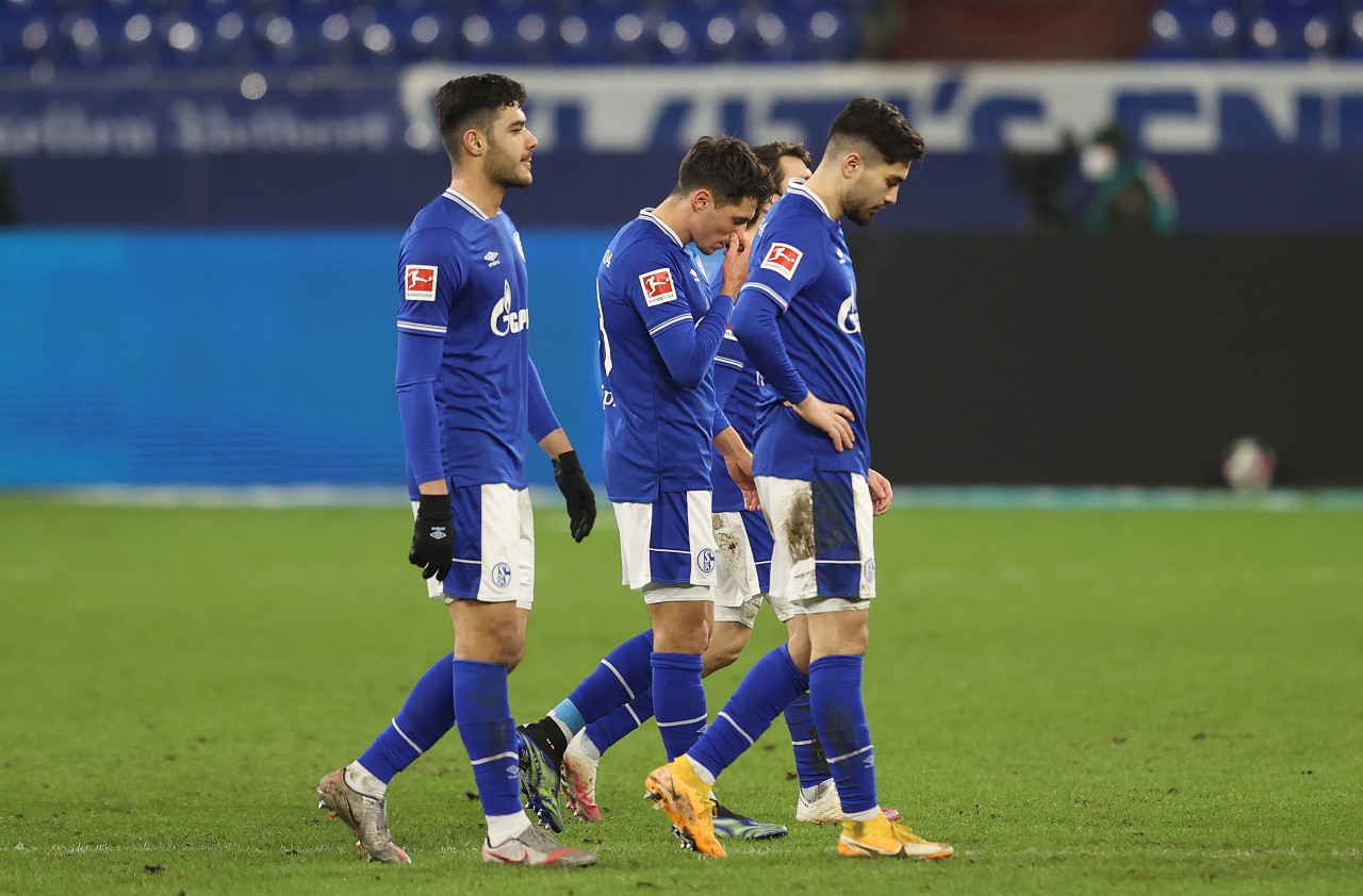 Nach dem Abstieg mit dem FC Schalke 04 war die Karriere von Alessandro Schöpf (m.) am Boden.