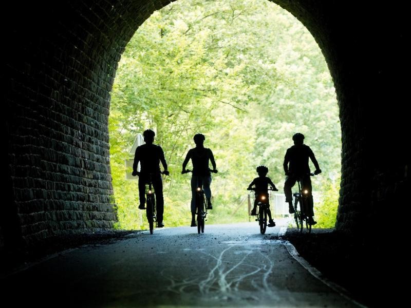 Die Route der alten Vennbahn führt durch drei Länder und ist 125 Kilometer lang.