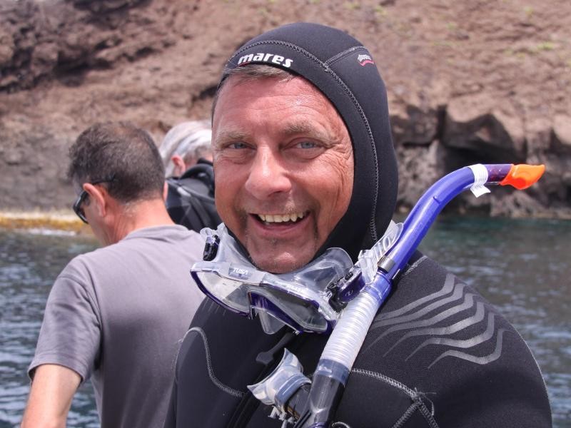 Volker Clasen genießt den Tauchausflug nach Columbretes.