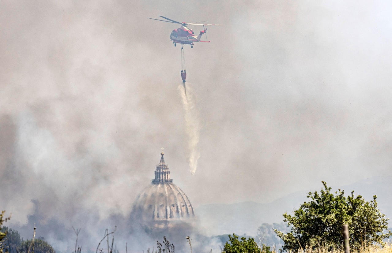 In Rom tobte Anfang Juli 2022 ein Großbrand. (Archivbild)