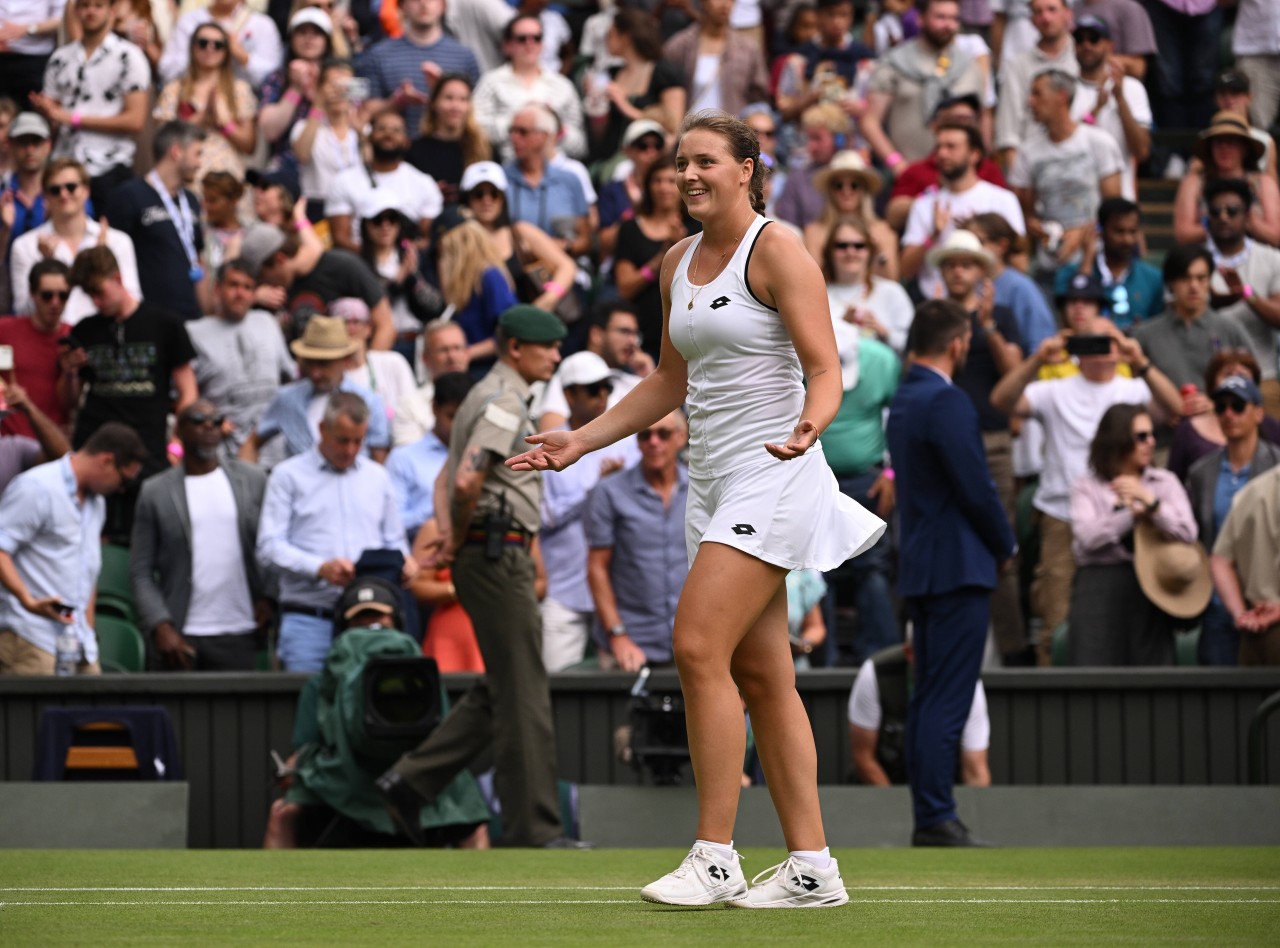 Jule Niemeier sorgt bei Wimbledon 2022 für Furore.