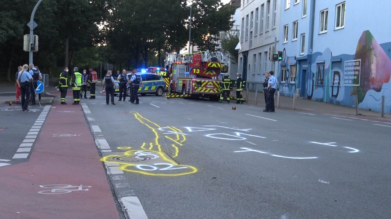In Dortmund kam es zu einem heftigen Unfall.