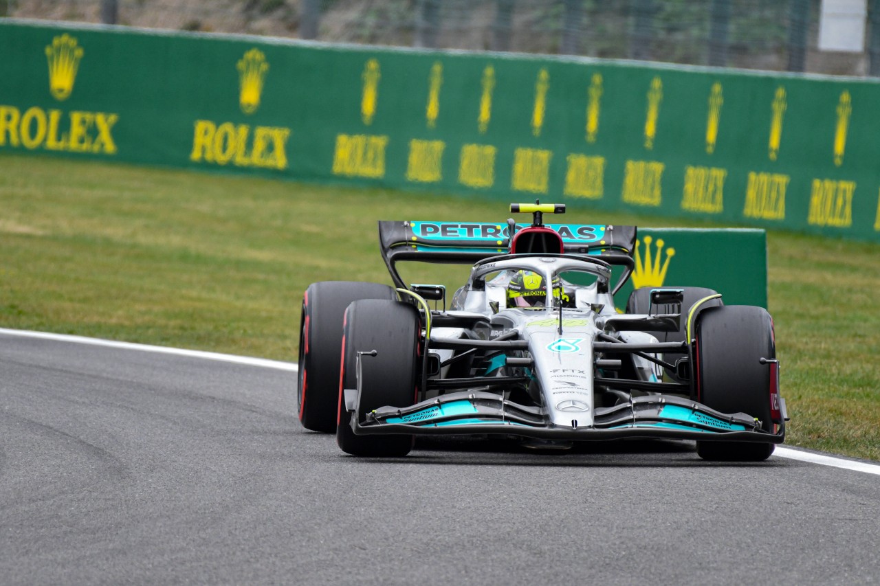 Mercedes fährt in Spa schon wieder hinterher.