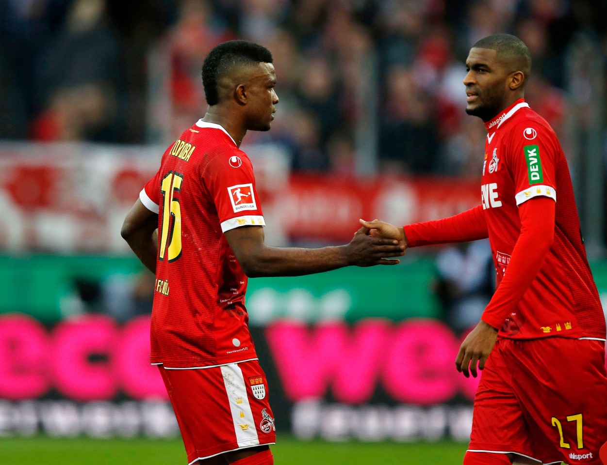 2017 ersetzte Jhon Cordoba (l.) Anthony Modeste. Wiederholt sich diese Geschichte nach dessen BVB-Wechsel?