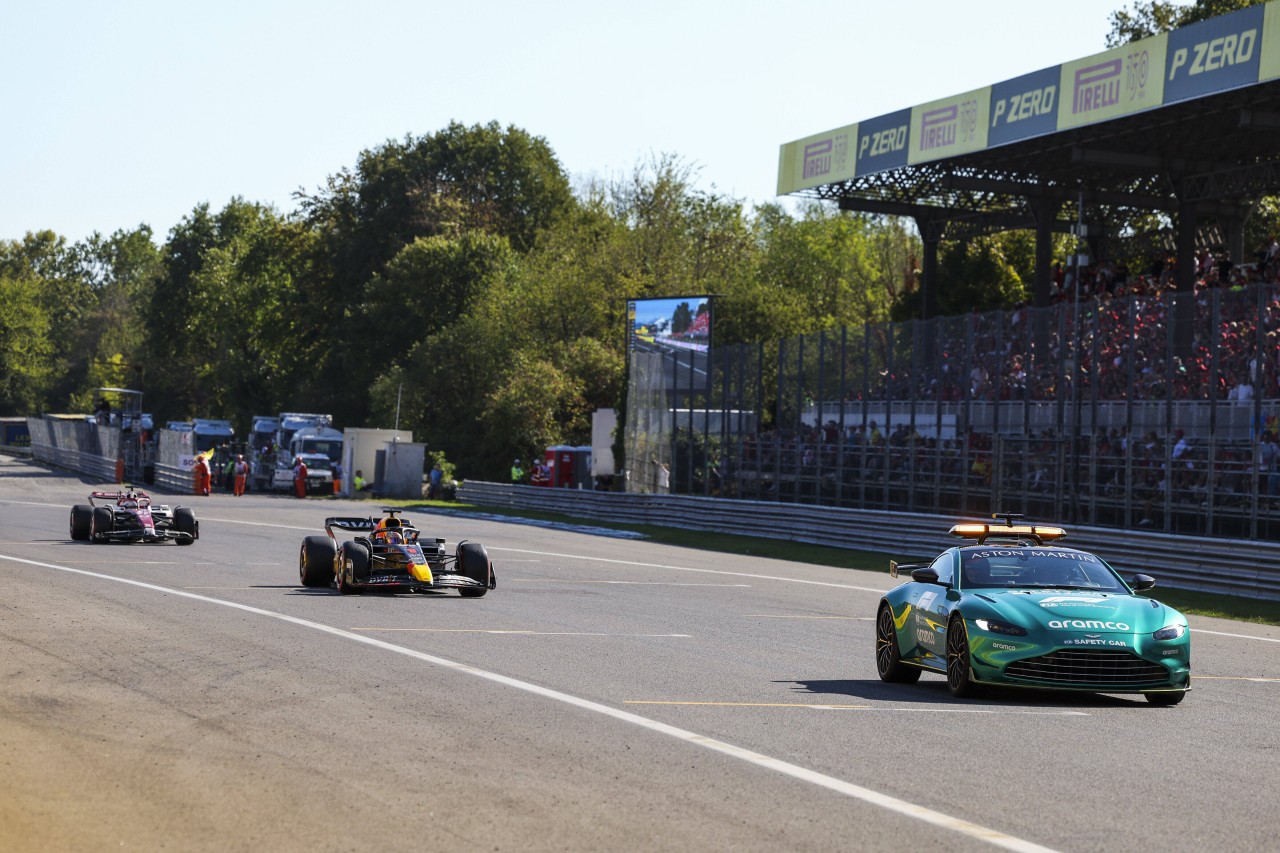 Das Rennen in Monza wurde hinter dem Safety-Car beendet.