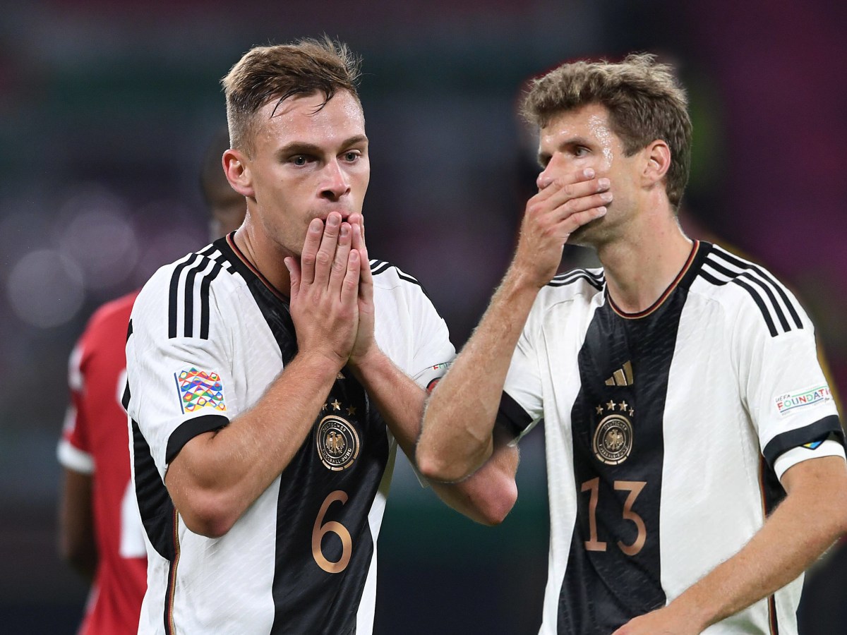 Nach Deutschland – Ungarn zeigenh sich Kimmich und Müller fassungslos.