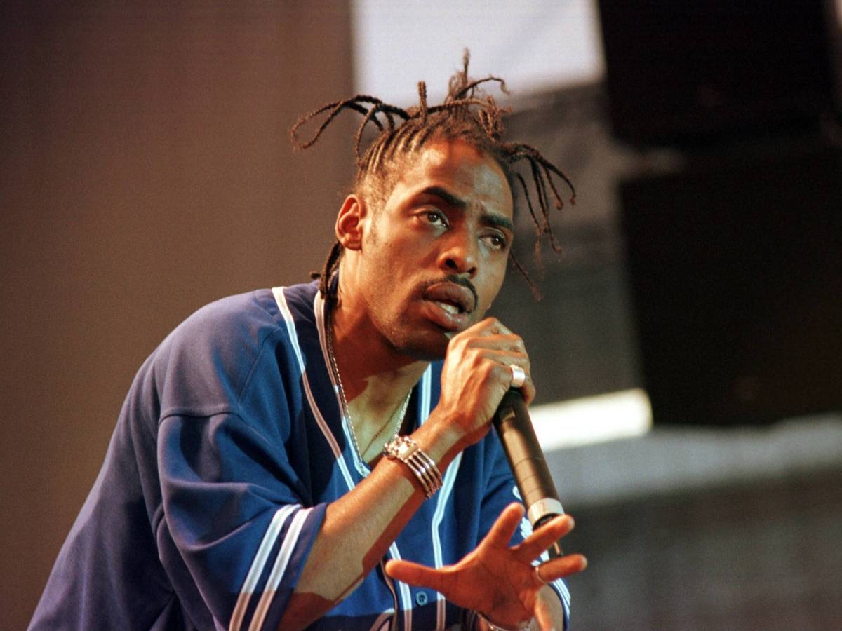 Rapper Coolio auf der Bühne.