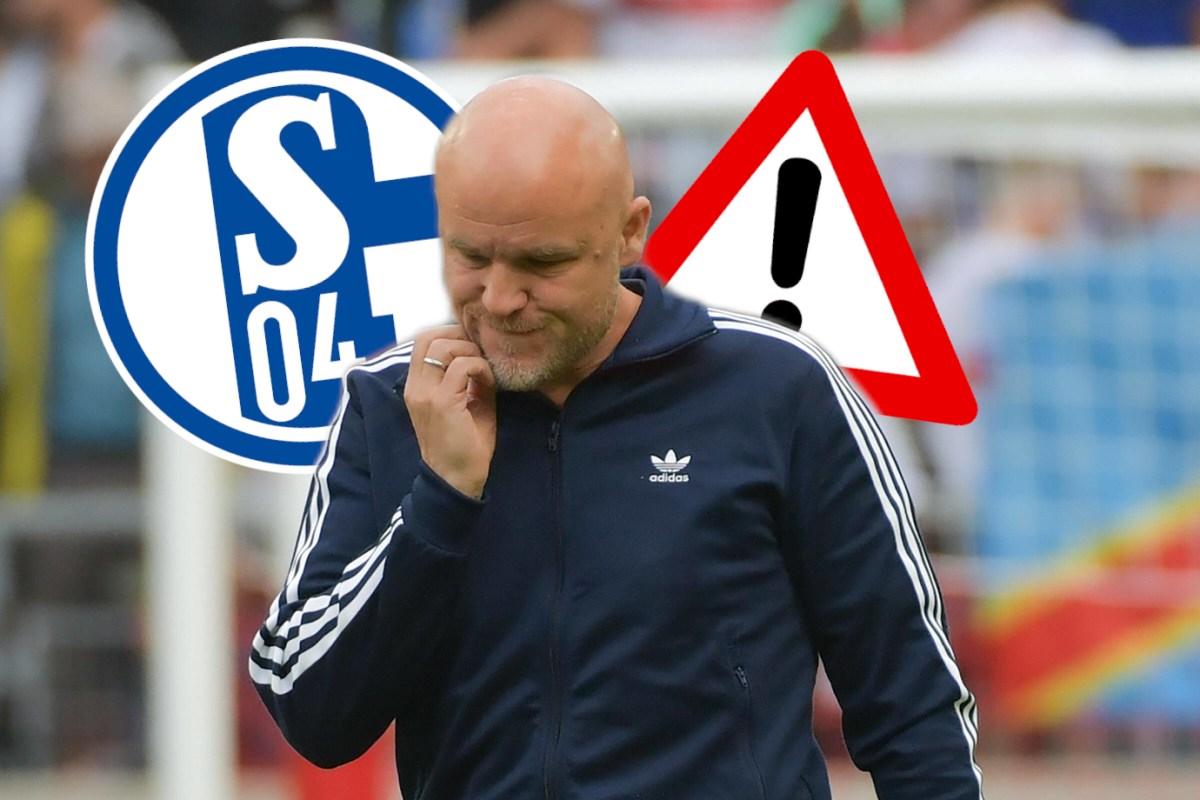 Rouven Schröder, Sportchef des FC Schalke 04, kratzt sich nervös am Kinn.