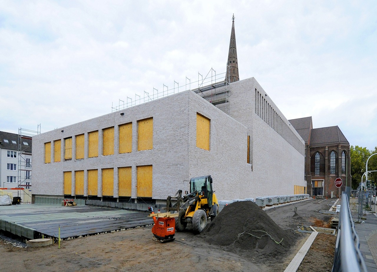 Die Baustelle Konzerthaus an der Viktoriastraße.