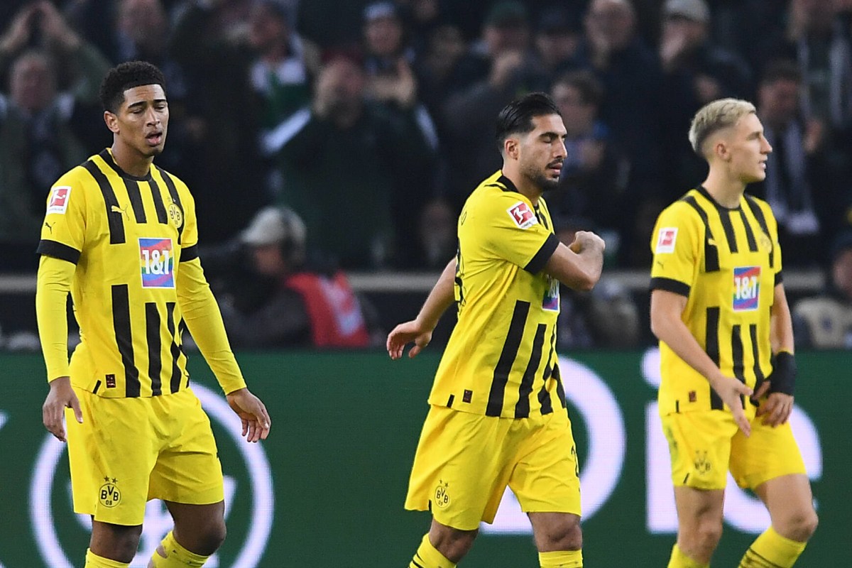 Frustrierte Gesichter bei Borussia Dortmund.