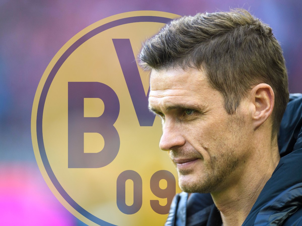 Borussia Dortmunds Sportdirektor Sebastian Kehl schaut ernst.