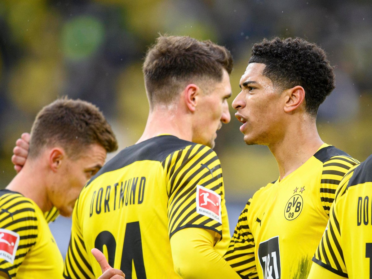 Borussia Dortmunds BelgierThorgan Hazard und Thomas Meunier.