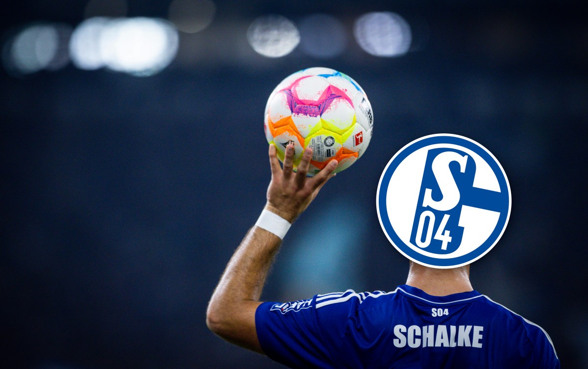 Schalke-Talent Kerim Calhanoglu hat einen Ball in der Hand.