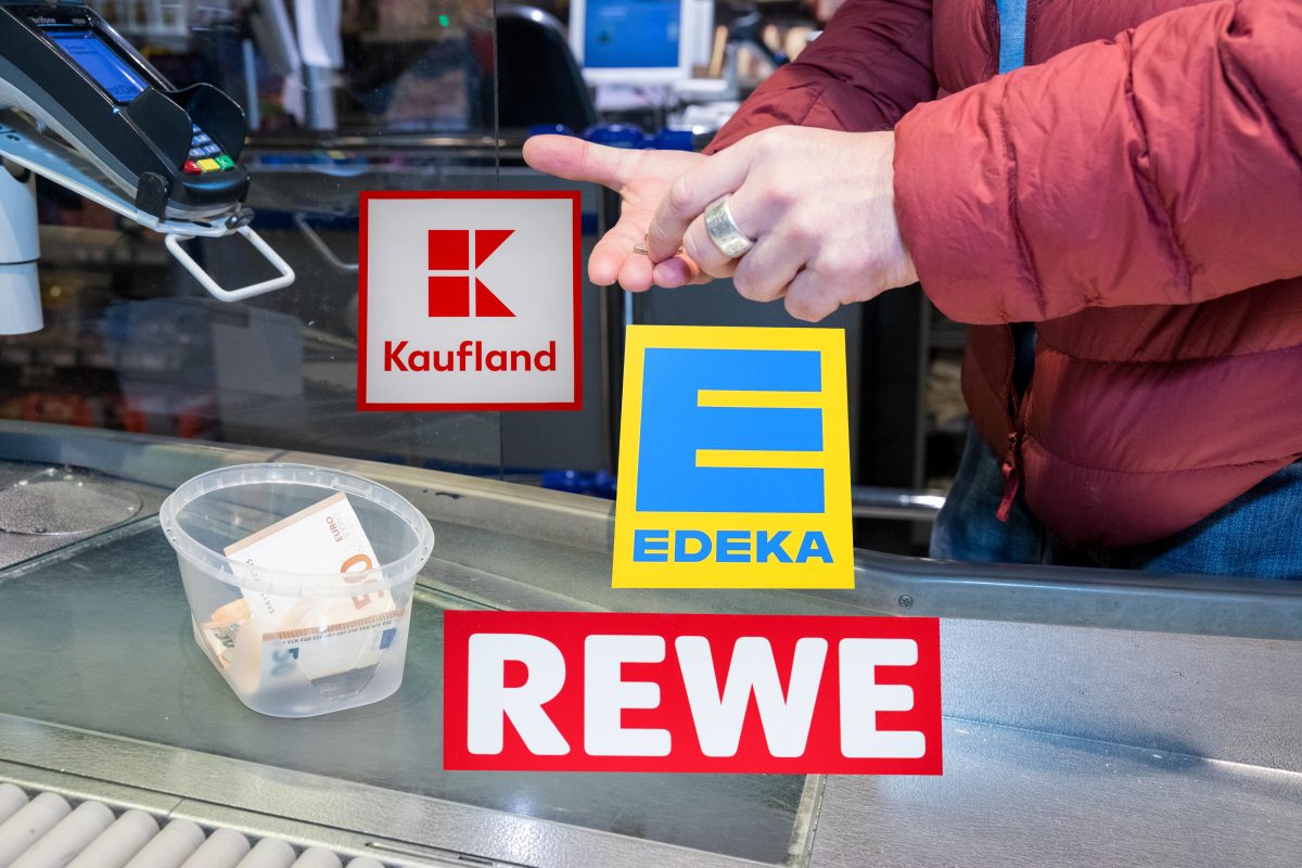 Edeka, Rewe und Kaufland Kasse