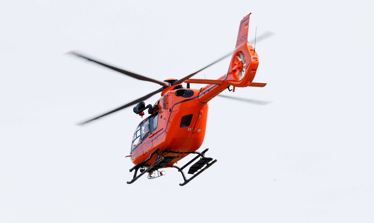 Hubschrauber-Einsatz auf A1 NRW