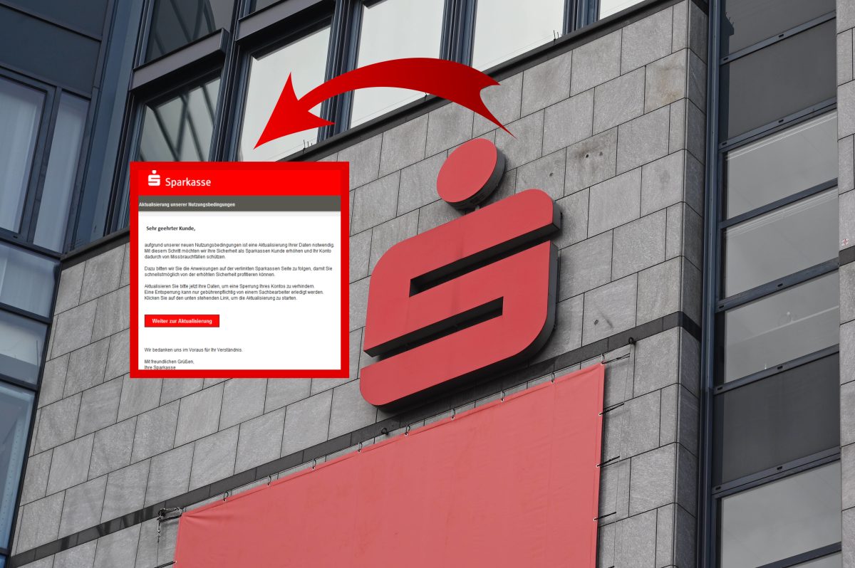 Sparkasse Phishing E-Mail