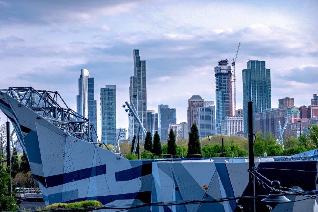 Ein Blick auf die Stadt Chicago.