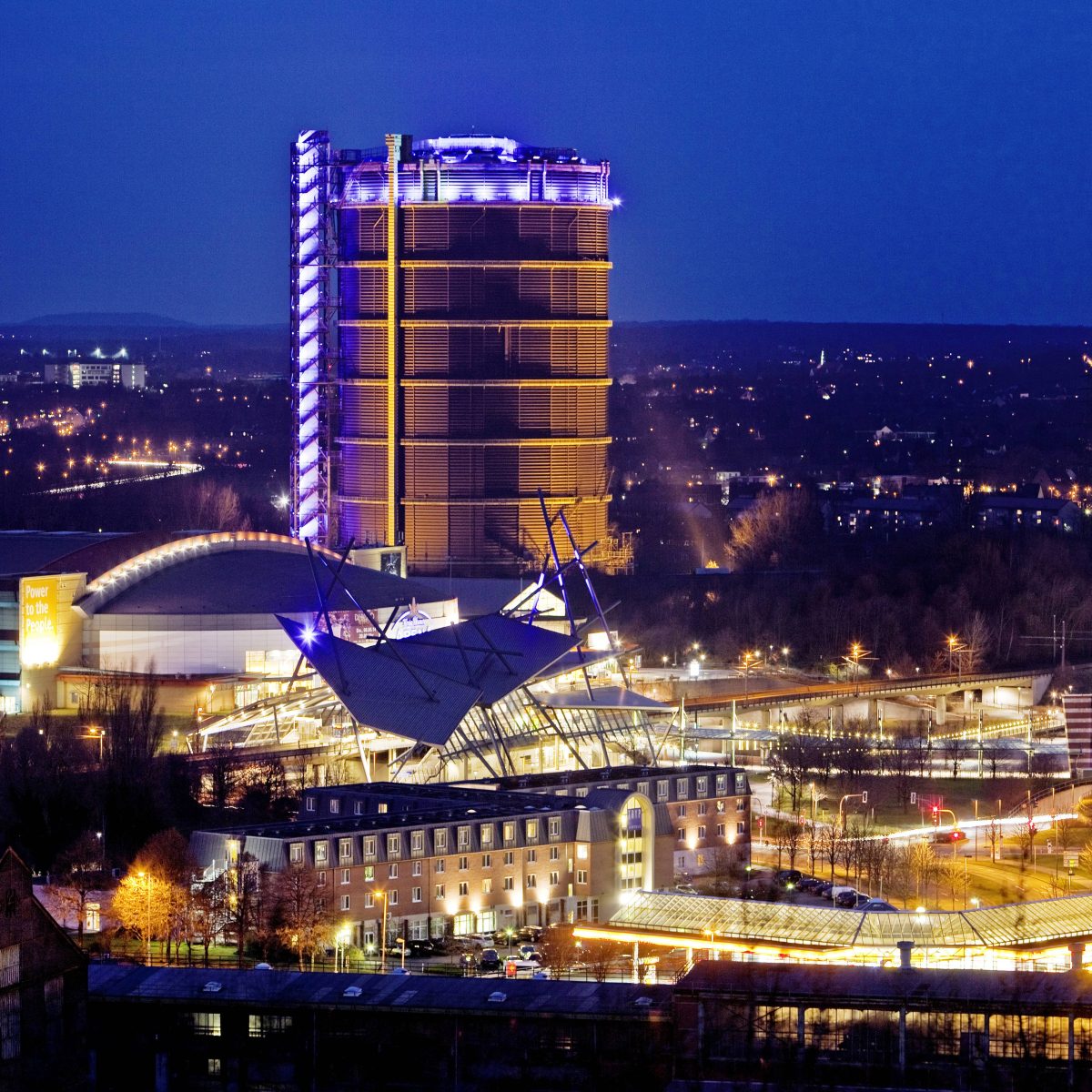 Oberhausen: DAS ändert sich bei der Beleuchtung des Gasometers.