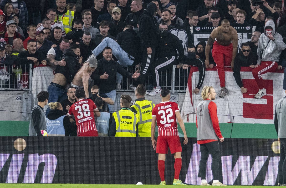 SC Freiburg - RB Leipzig: Bei einigen Fans lagen die Nerven blank.