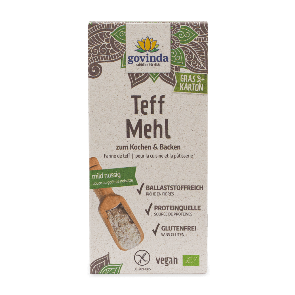 Teff-Mehl-Packung