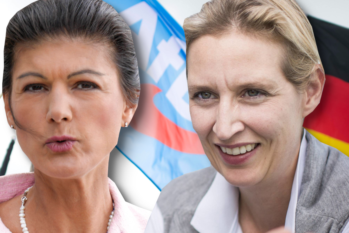 Populismus-Hoch: AfD und Wagenknecht.