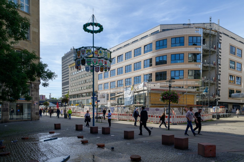 Baustelle des neuen Königshofes in Essen