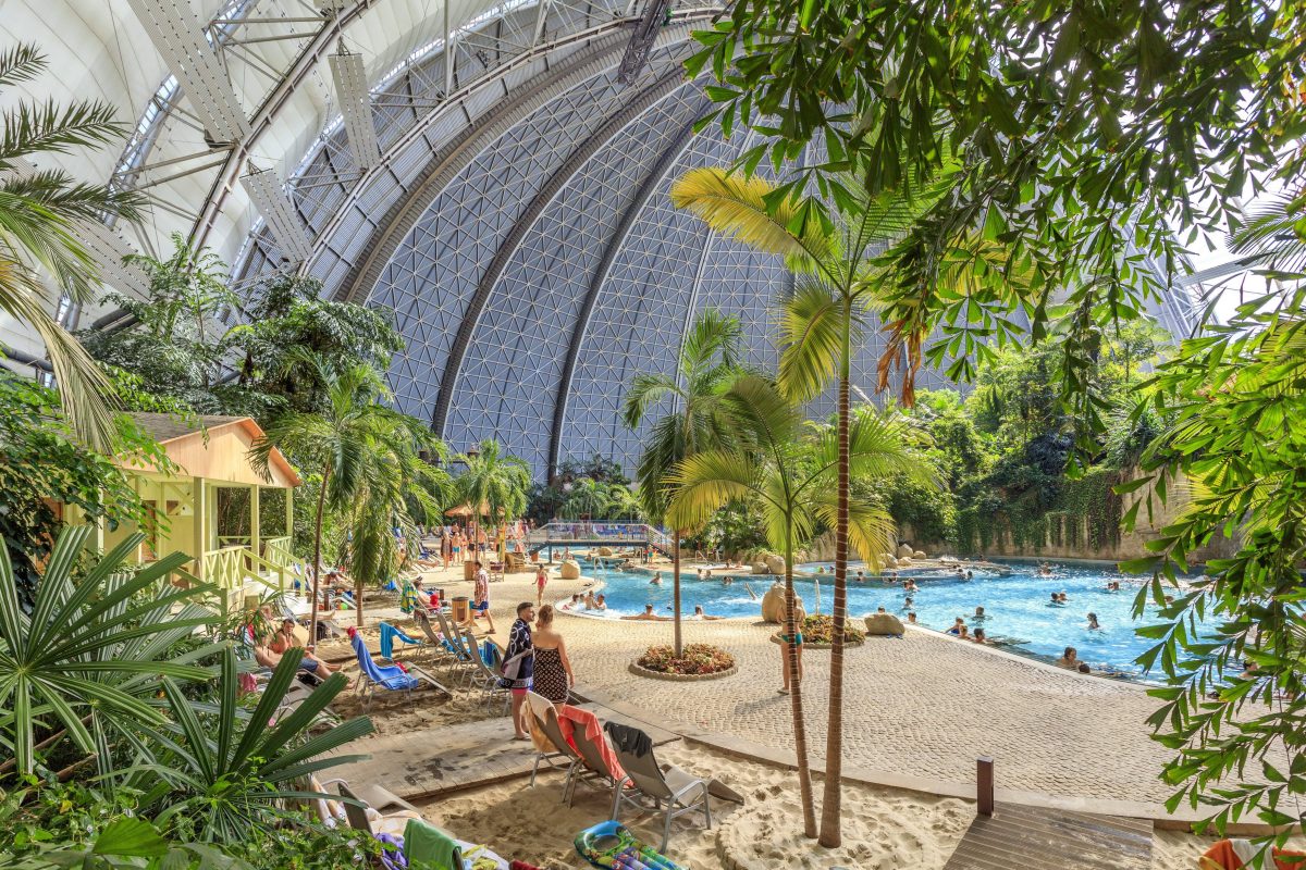 Der Freizeitpark Tropical Islands in Brandenburg.