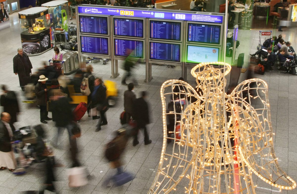 Am Flughafen Frankfurt kann es am 23.12. zu Ausfällen kommen.