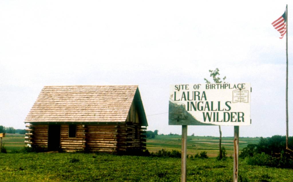 Der Nachbau des Geburtshauses von Laura Ingalls Wilder.