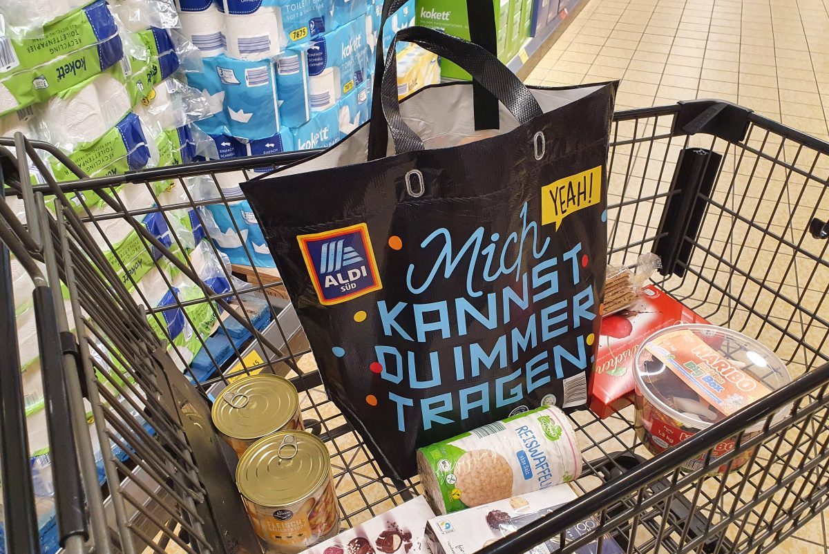 Feinkost-Waren bei Aldi Süd.