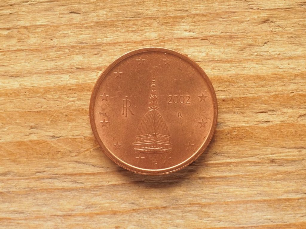 Um diese Münze handelt es sich: Das 1-Cent-Stück mit der Mole Antonelliana in Turin auf der Rückseite.