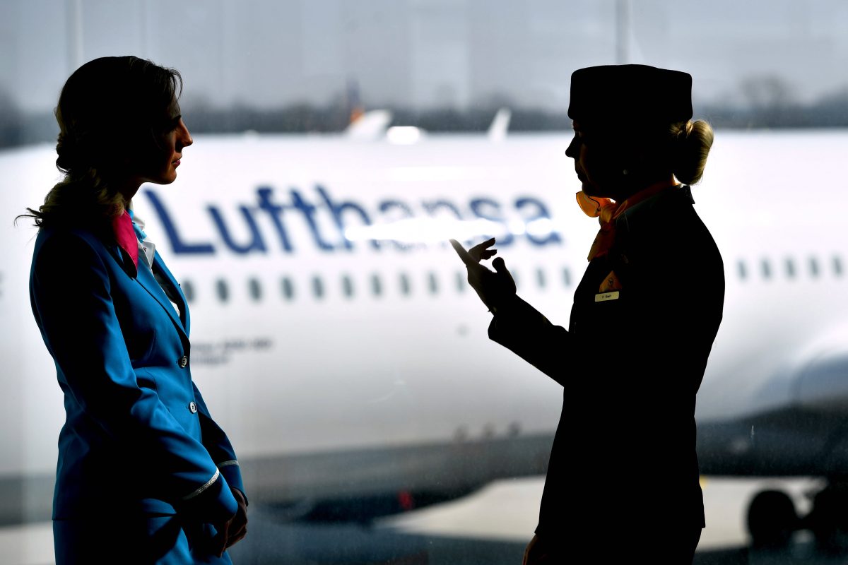 Erneuerter Verdi Streik bei den Lufthansa Mitarbeitern.