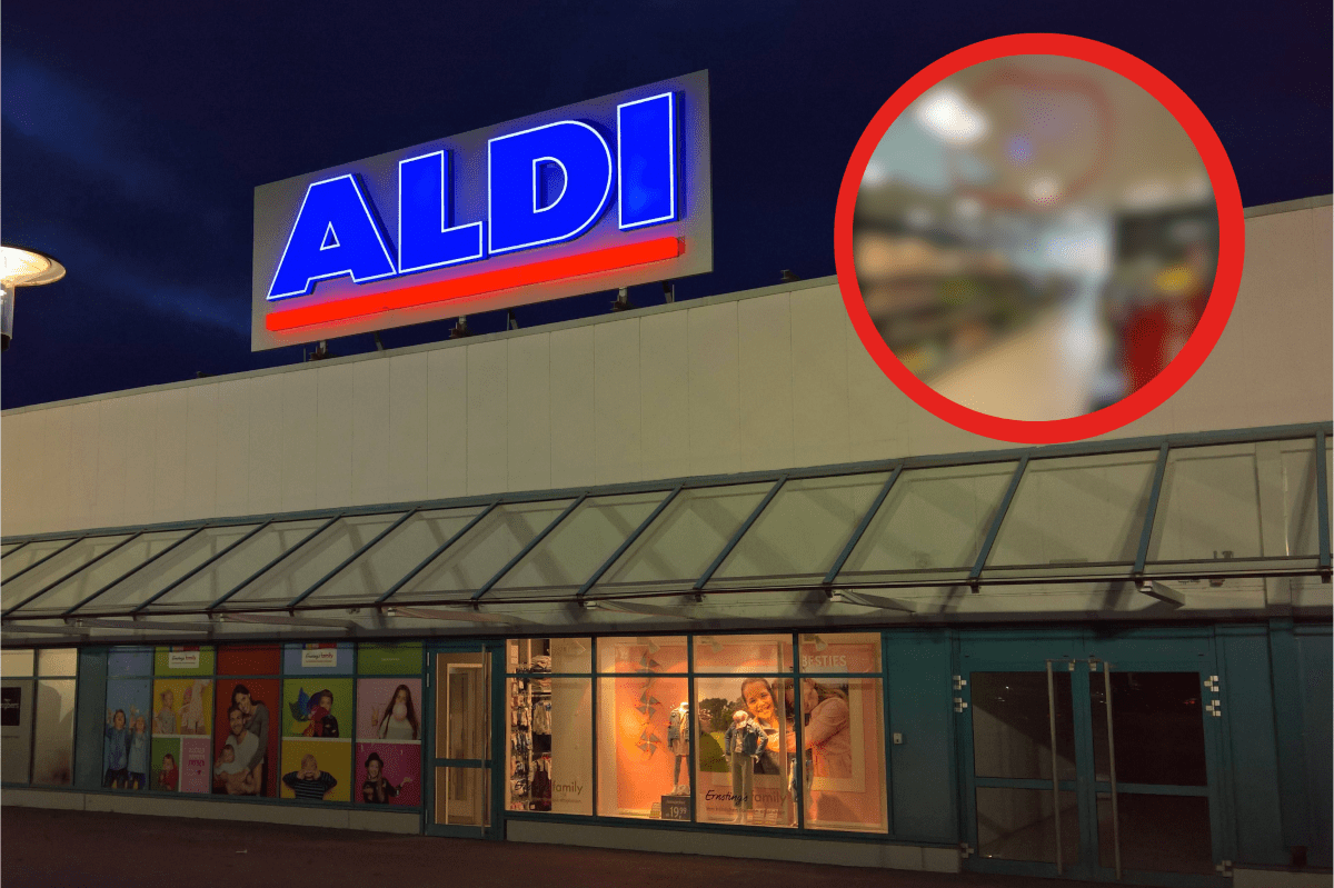 Endlich herrscht Klarheit um ein mysteriöses blaues Licht im Aldi.