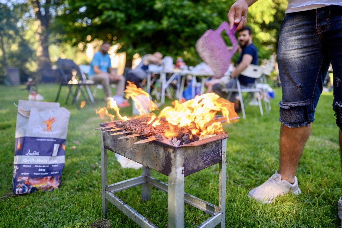 Grillzone in Essener Stadtgarten