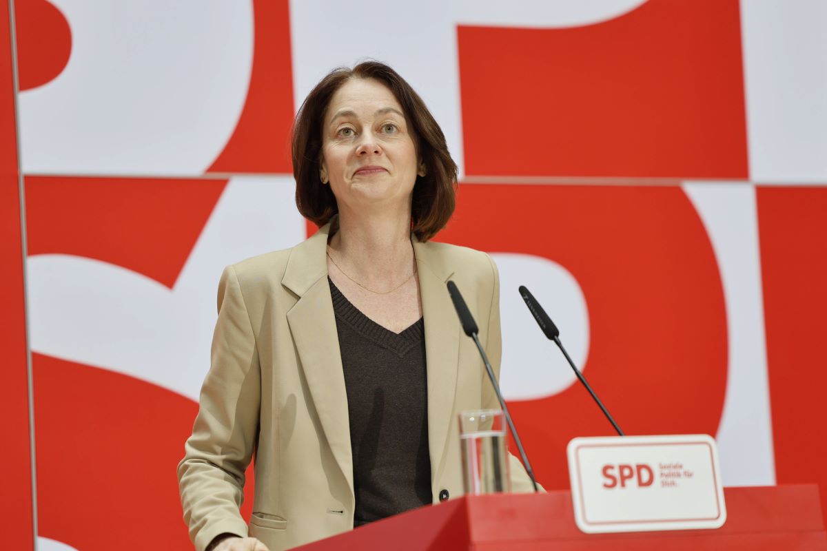 Katarina Barley bei einer Partei-Veranstaltung der SPD.