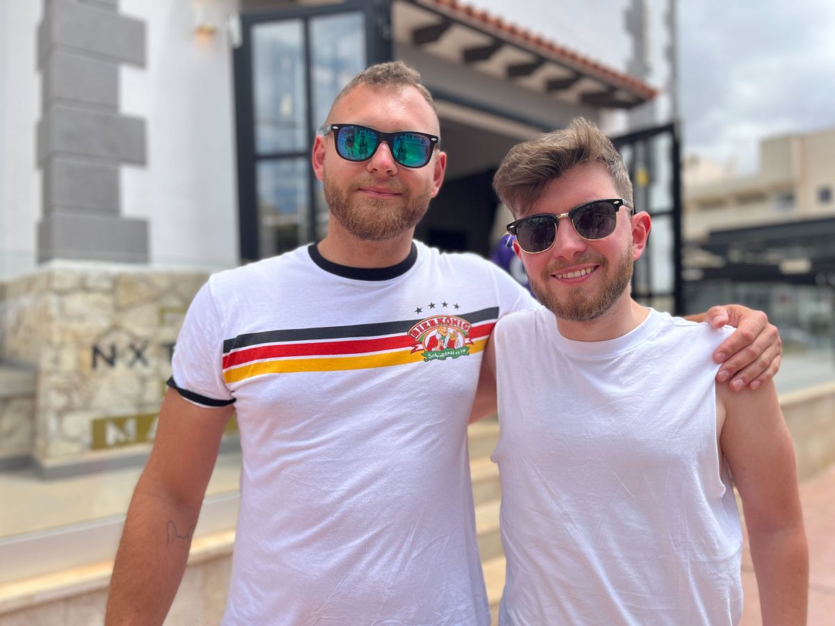 Urlaub auf Mallorca: Andy (l.) und Nico (r.)