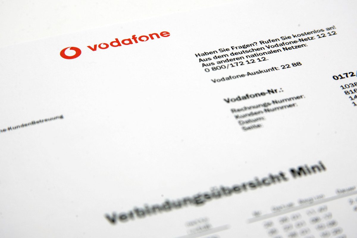 Vodafone fÃ¼hrt Kunden mit falschen VertrÃ¤gen hinters Licht. (Symbolfoto)