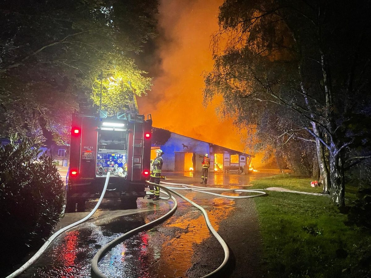 Scheunen-Brand in Dortmund