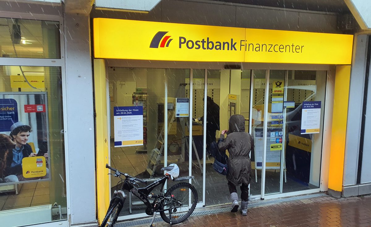 Postbank NRW: Auflistung