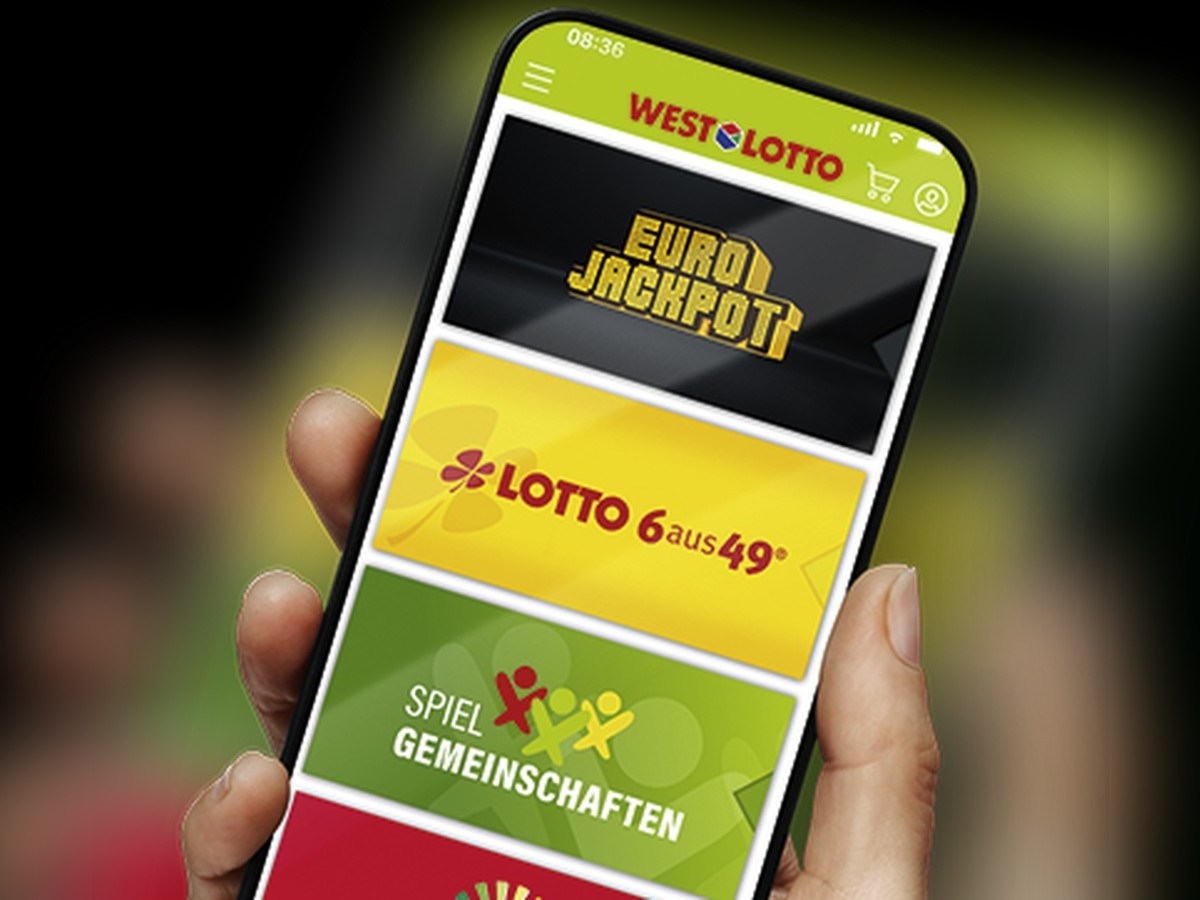 So geht das mit dem Spielspaß in einer Hand: die WestLotto-App.