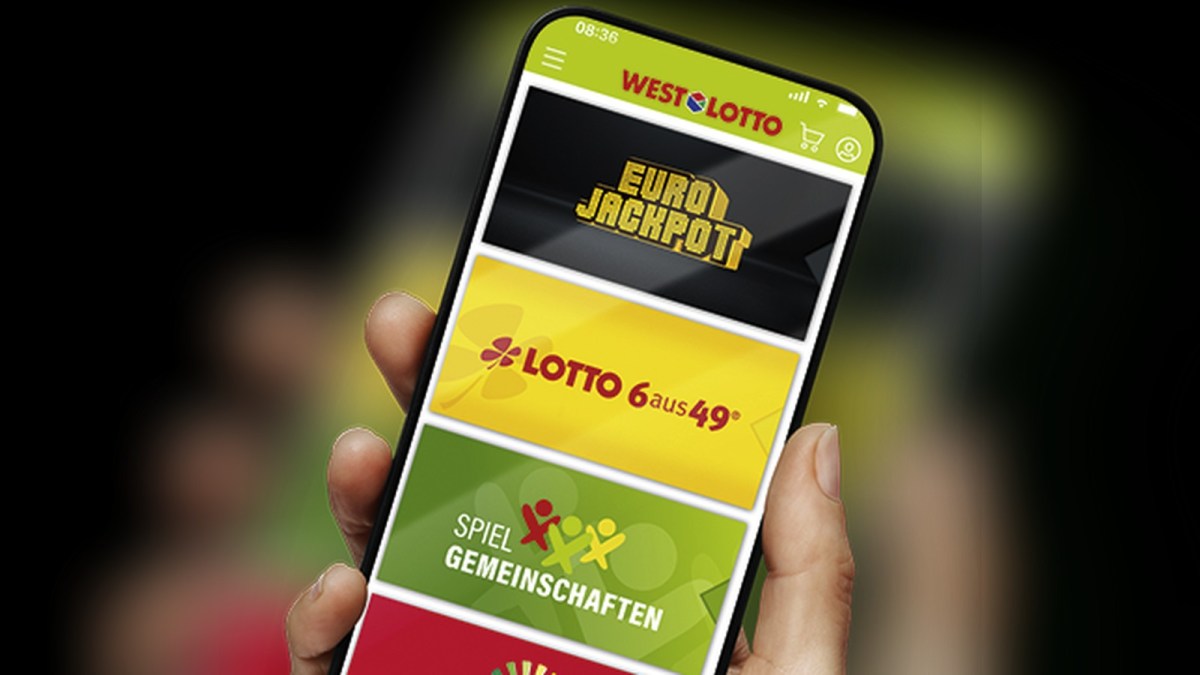 So geht das mit dem Spielspaß in einer Hand: die WestLotto-App.