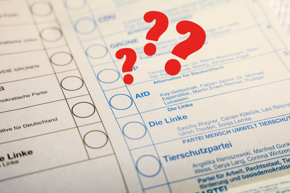 Kurz vor der Bundestagswahl kursiert ein Fake-Video zur AfD auf Stimmzetteln im Netz.
