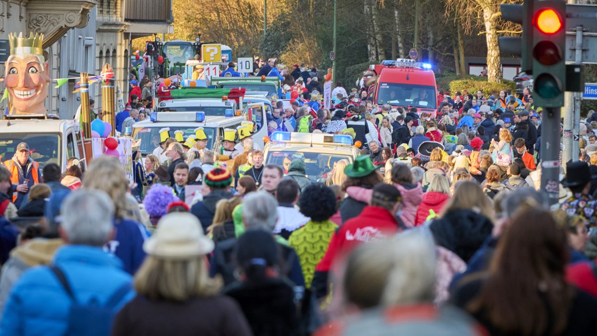 In Essen-Kupferdreh musste der Rosenmontagszug 2025 kurzfristig abgesagt werden.